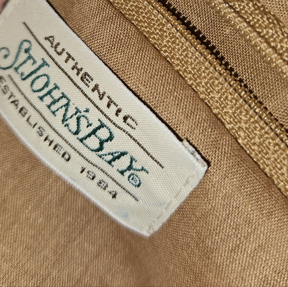 Vtg Wicker Woven St. John's Bay Palm Small Handbag Pre-owned - Picture 6 of 15